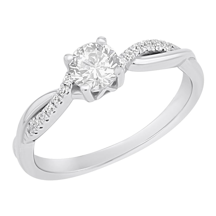 Zásnubní prsten s výběrem písmene a lab-grown diamanty Aliye 166915