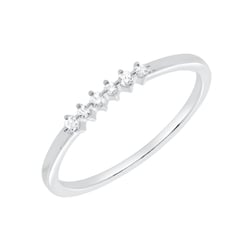 Minimalistický prsten ze zlata s diamanty Casper