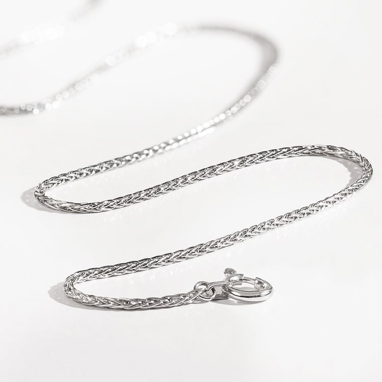 Platinový spiga řetízek 158475