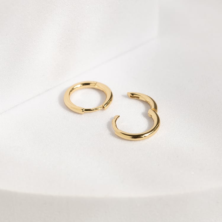 Stříbrné kruhové náušnice Hiby 143503