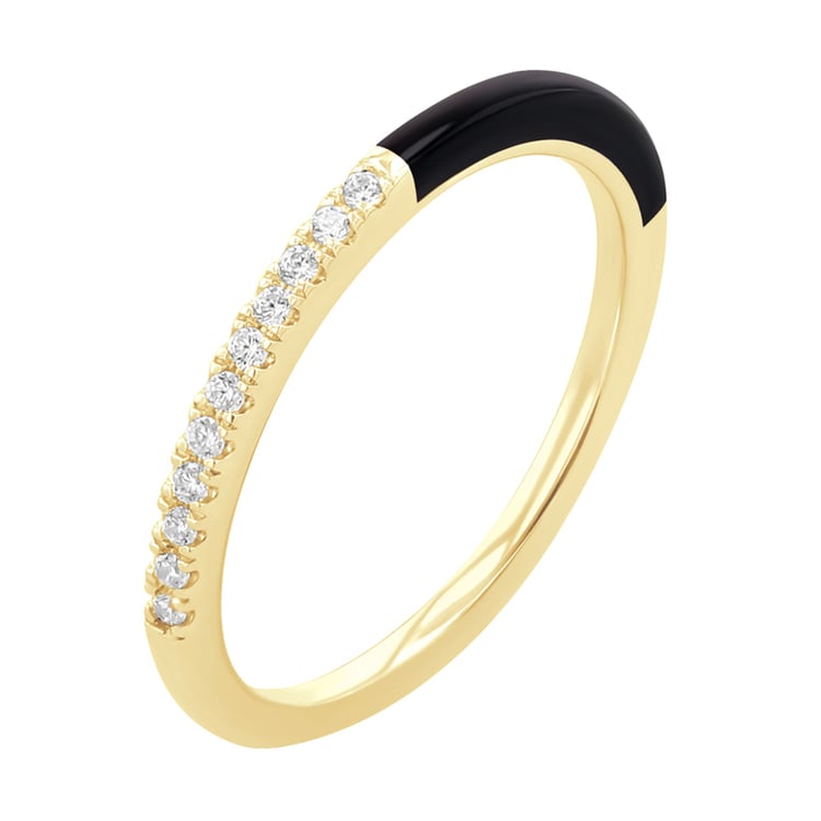 Keramický prsten s lab-grown diamanty Danyl 120850