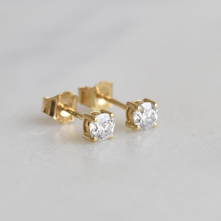 Stříbrné náušnice s výběrem karátové váhy lab-grown diamantů Roth 104047