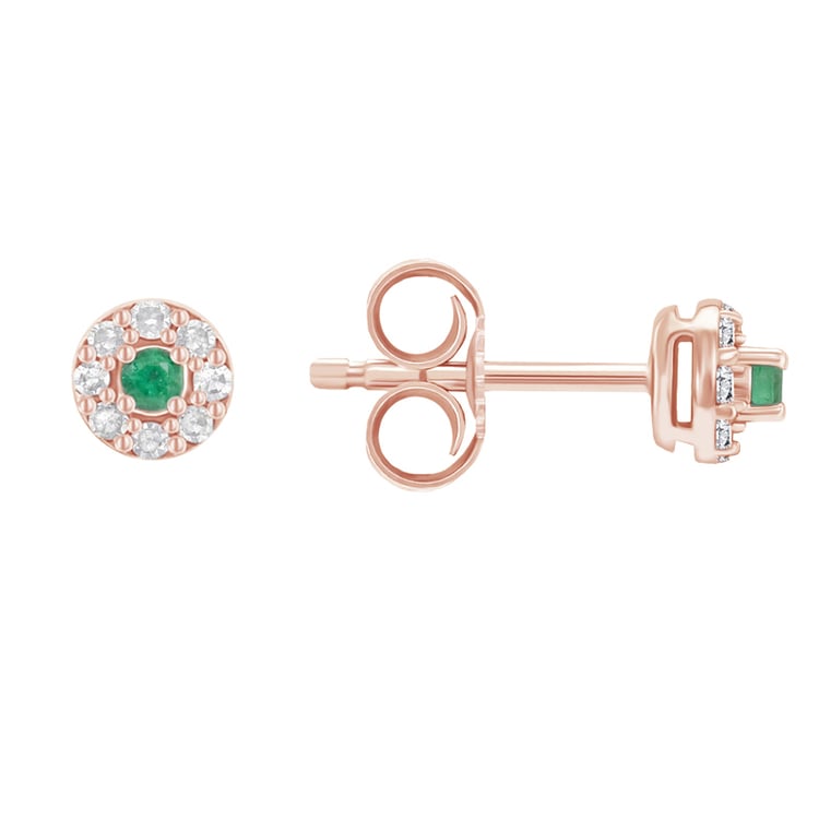Smaragdové náušnice s diamanty Zowie 106768