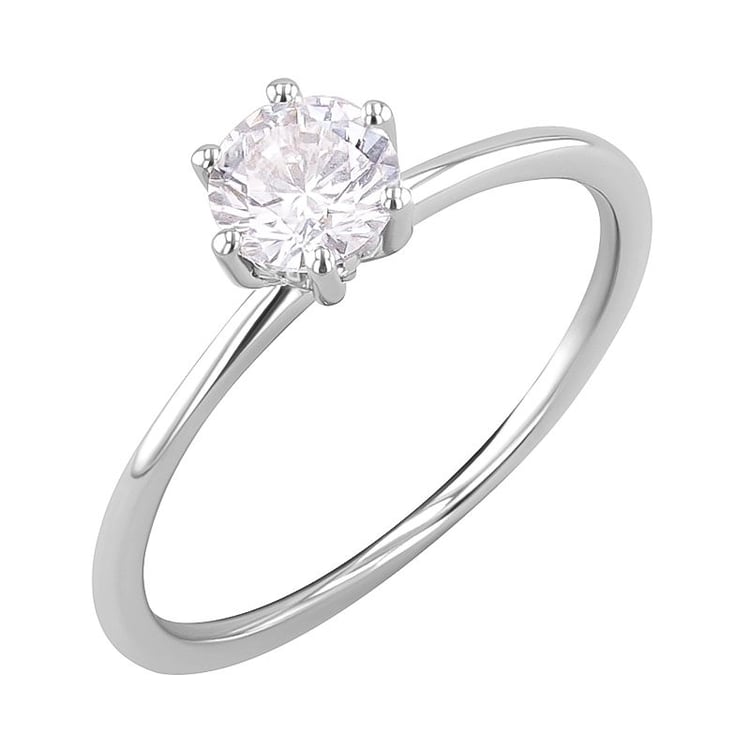 Zdobený zásnubní prsten s diamanty Donia