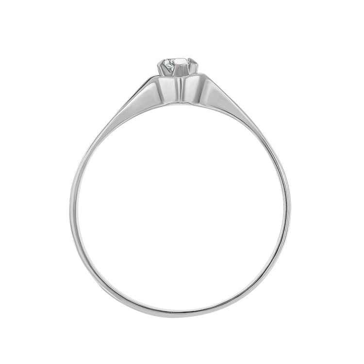 Zlatý zásnubní prsten s diamantem 2863