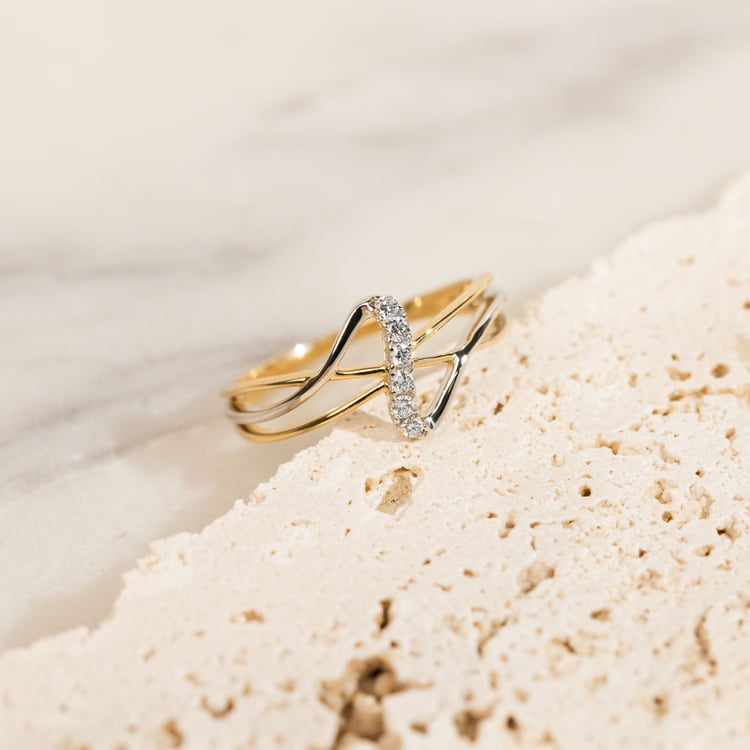 Zlatý prsten s lab-grown diamantem Emely 163966