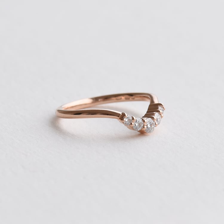 Snubní prsten s moissanity 73740