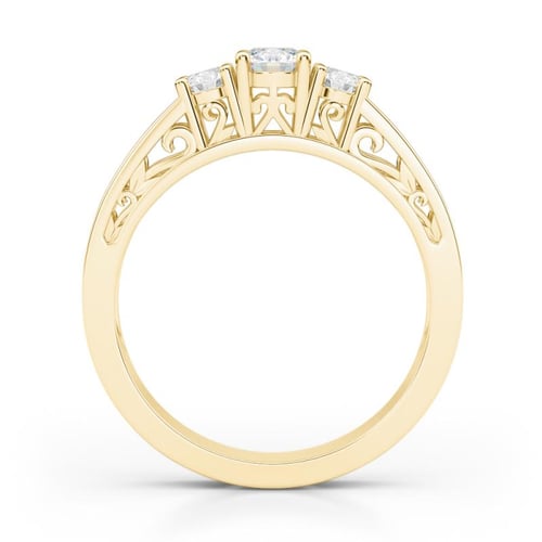 Vintage zásnubní prsten s lab-grown diamanty Lariah