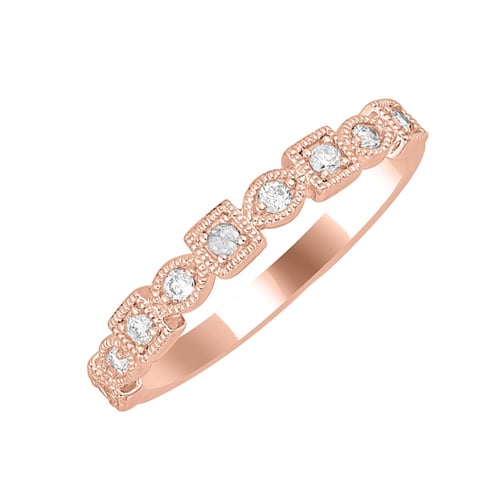 Zlatý eternity prsten s diamanty Sanel