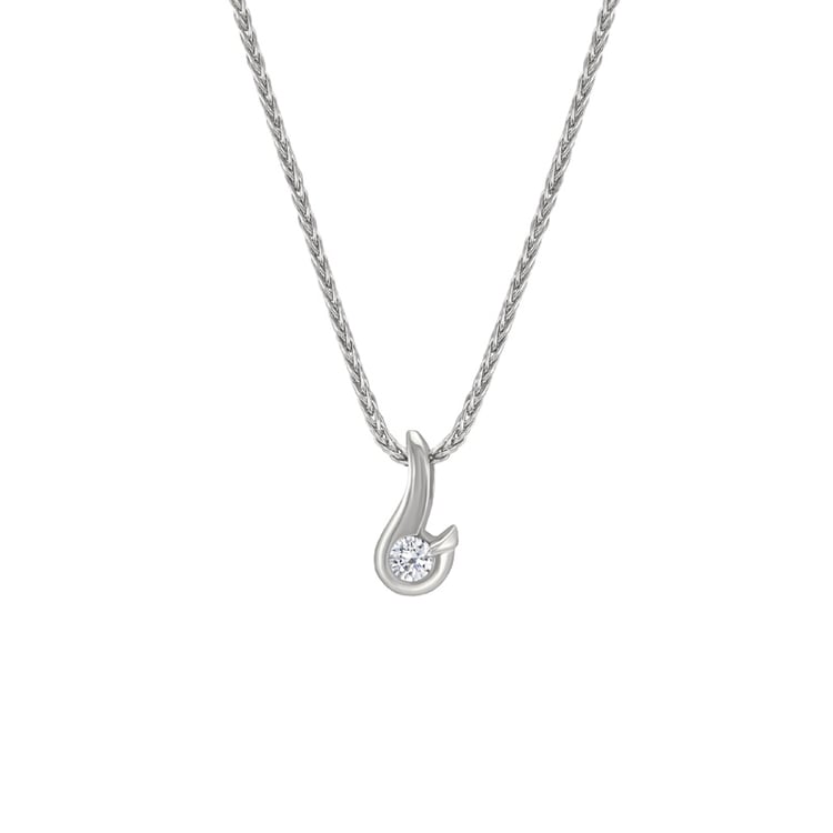 Diamantový platinový náhrdelník