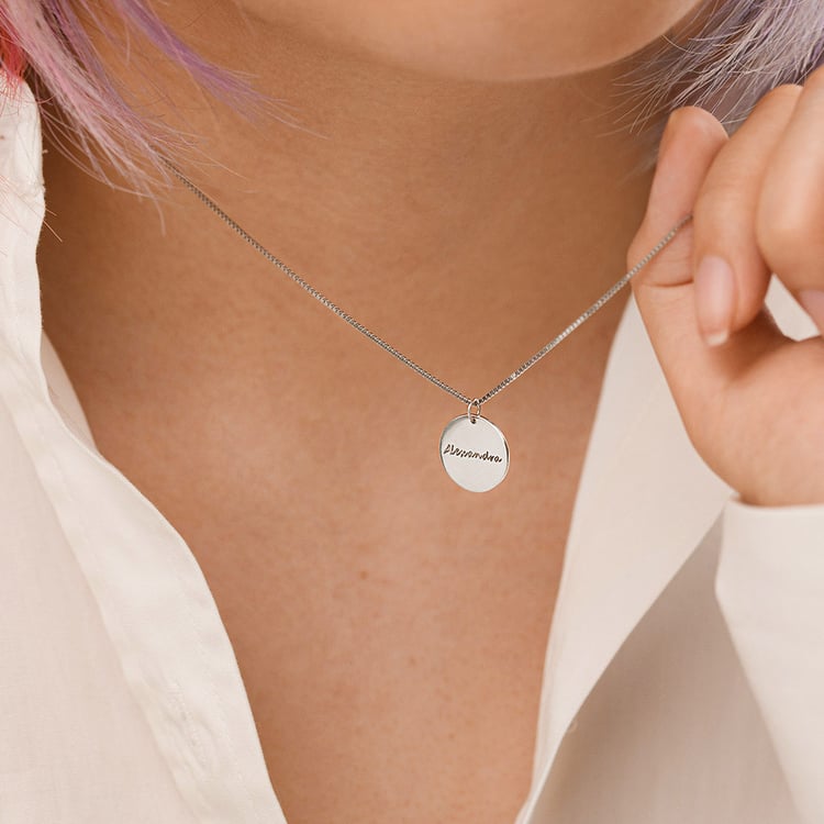 Zlatý přívěsek s oboustranným gravírem Leasy 156760