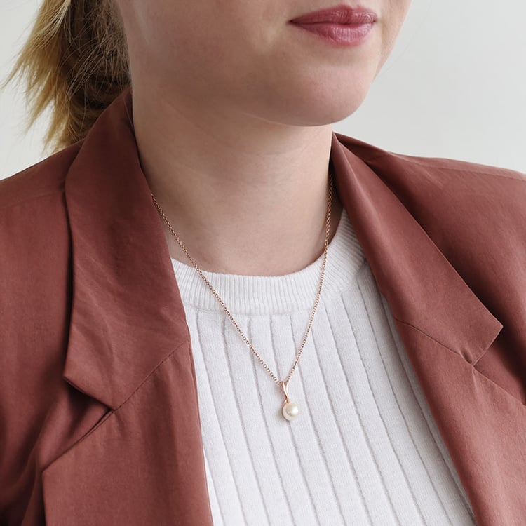 Perlový přívěsek z pozlaceného stříbra 87939