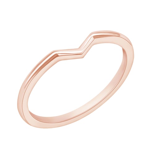 Minimalistický vykrojený prsten Villiane