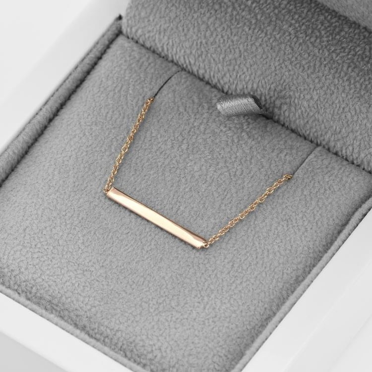 Jemný stříbrný náhrdelník Bar 103774