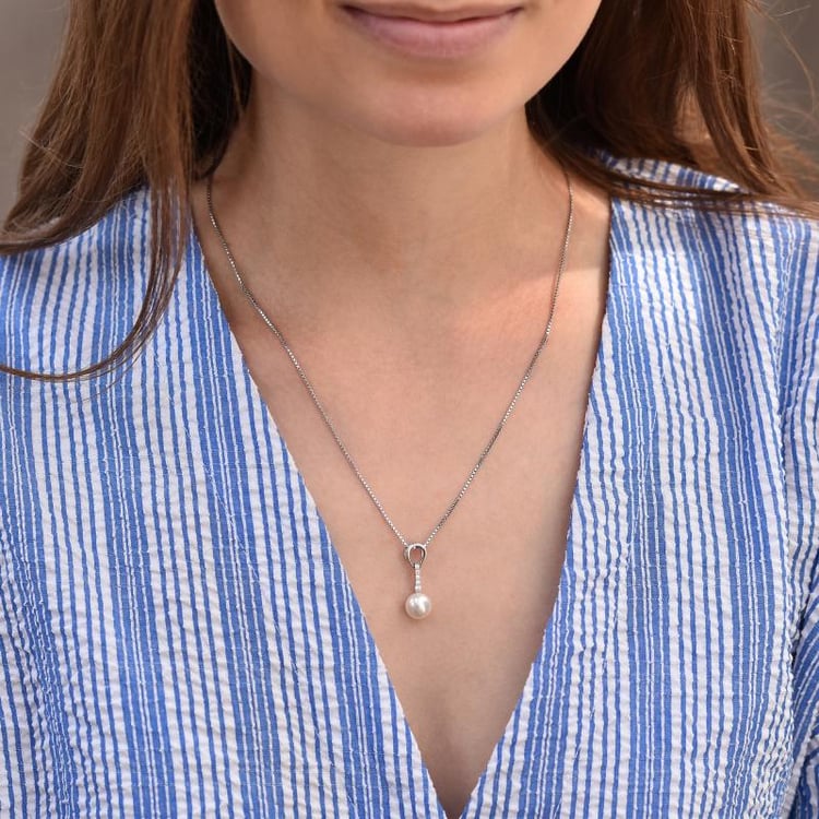 Jemný náhrdelník s 8.50-9.00 mm perlou Olesia 44317