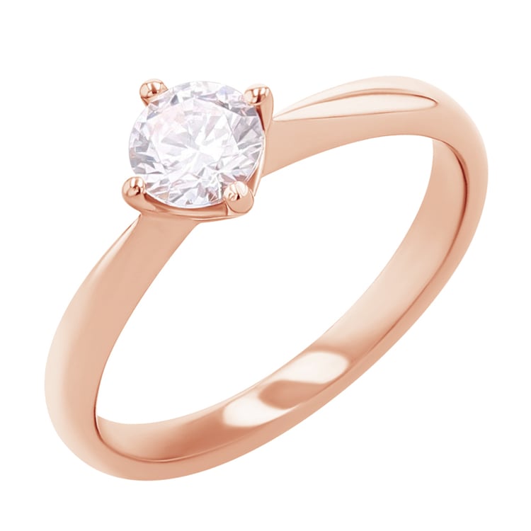 Stříbrný zásnubní prsten s moissanitem Mahiya 166065