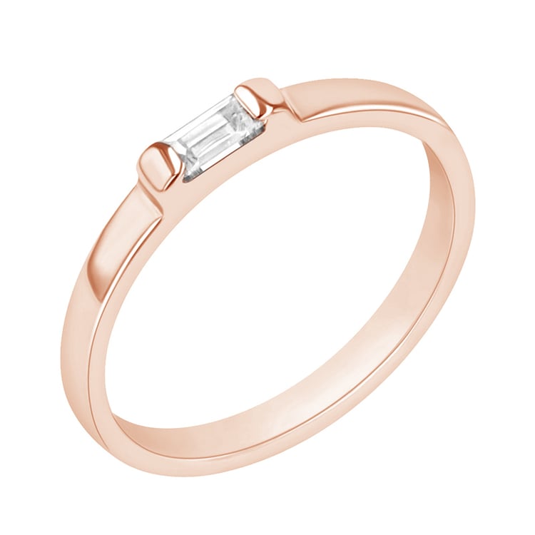 Jemný prsten s moissanitem Xenia 112020