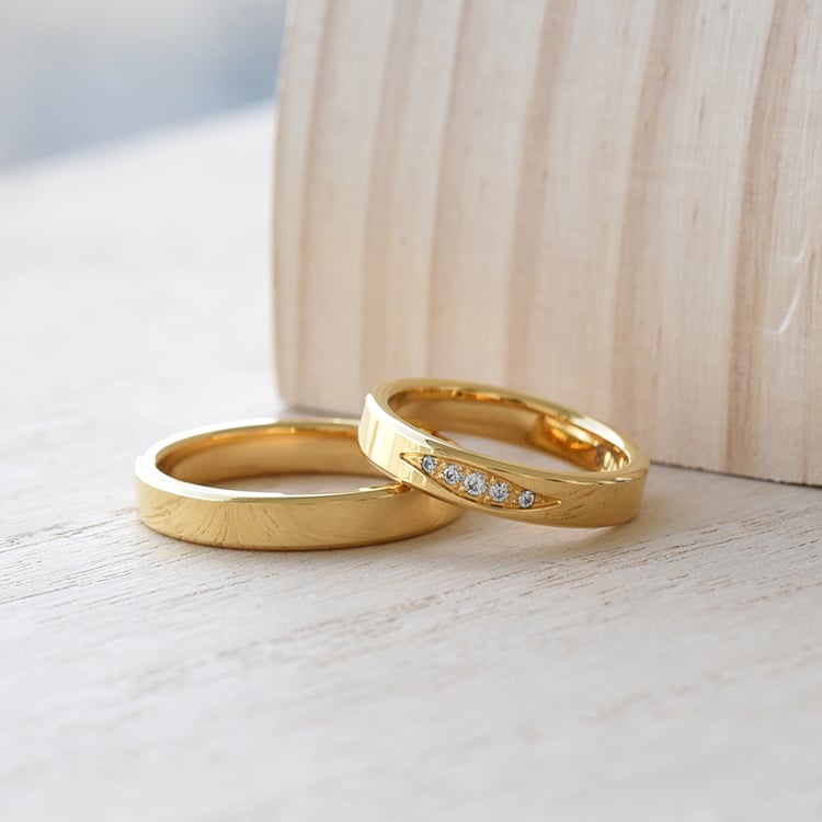 Snubní prsteny ze zlata s diamanty 61461