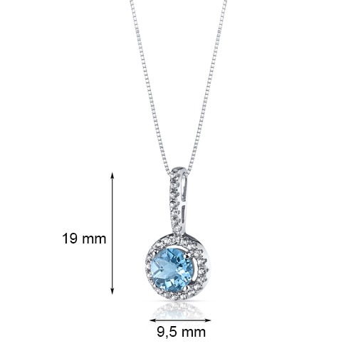 Zlatý přívěsek s topazy 28444