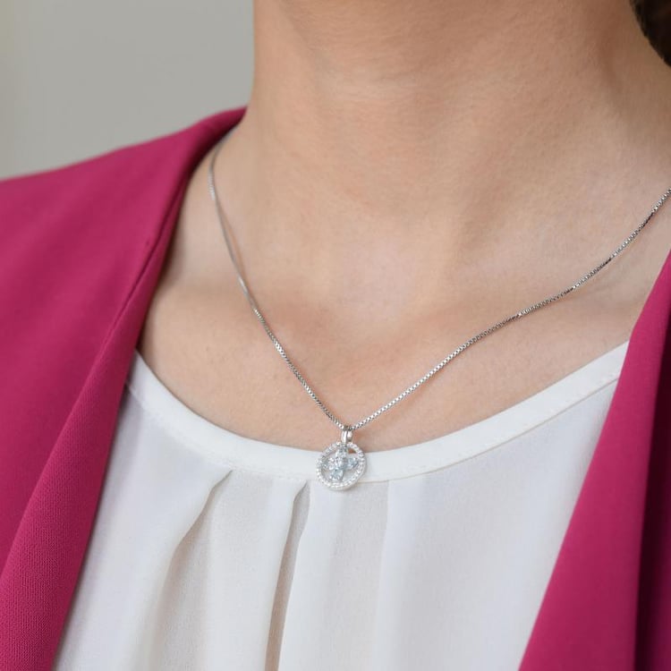 Náhrdelník s akvamaríny 19317