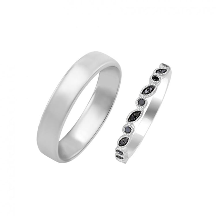 Zlaté snubní prsteny ve vintage stylu 30748