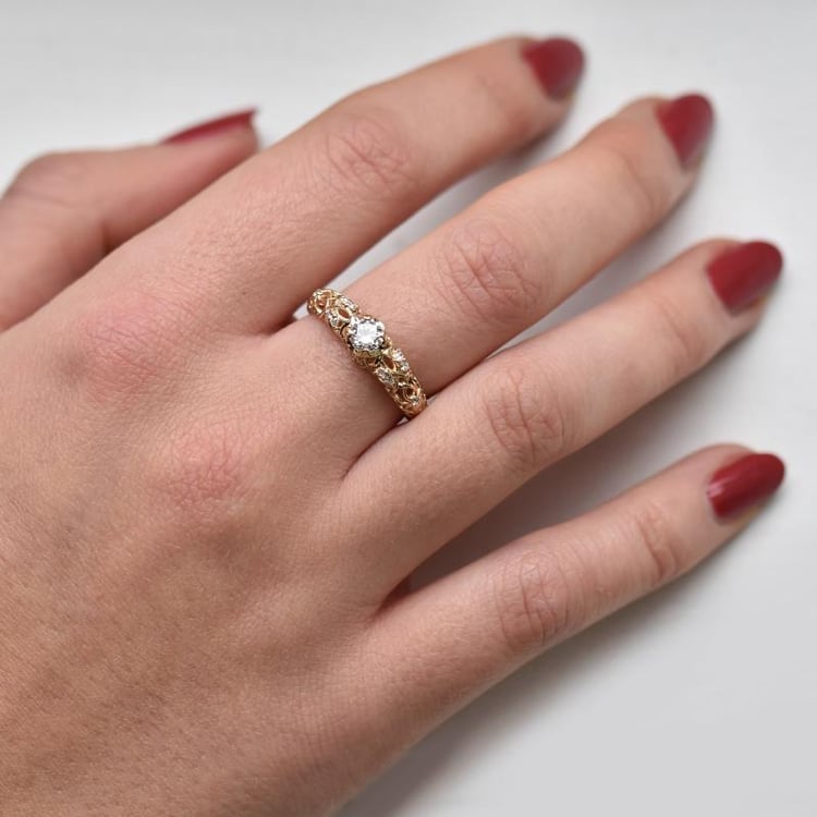 Luxusní zásnubní prsten 65901