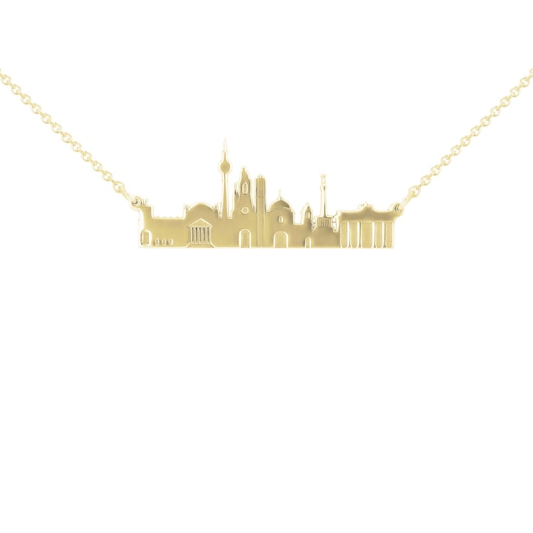 Zlatý či platinový náhrdelník města Berlín 107209