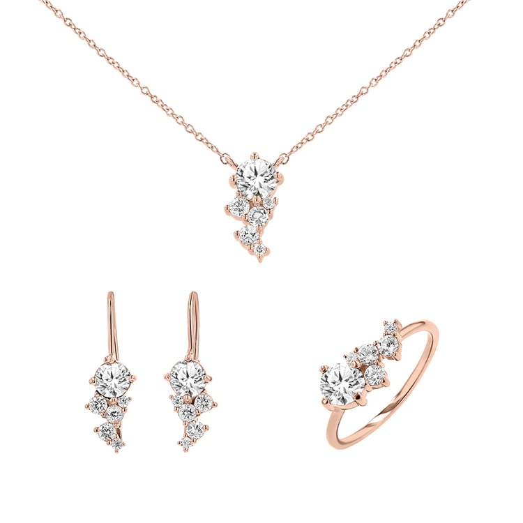 Kolekce cluster šperků s lab-grown diamanty Ester 148575