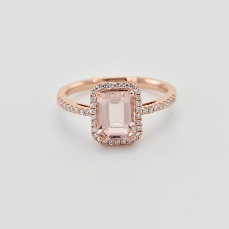 Zásnubní morganitový prsten 30566