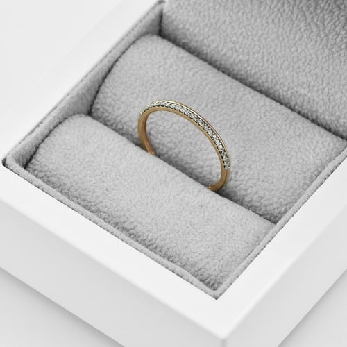 Zlatý eternity prsten s diamanty Topsey