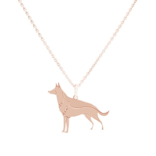 Přívěsek ve tvaru psa s gravírem German Shepherd