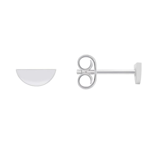 Zlaté minimalistické náušnice ve tvaru půlměsíce Tosdo