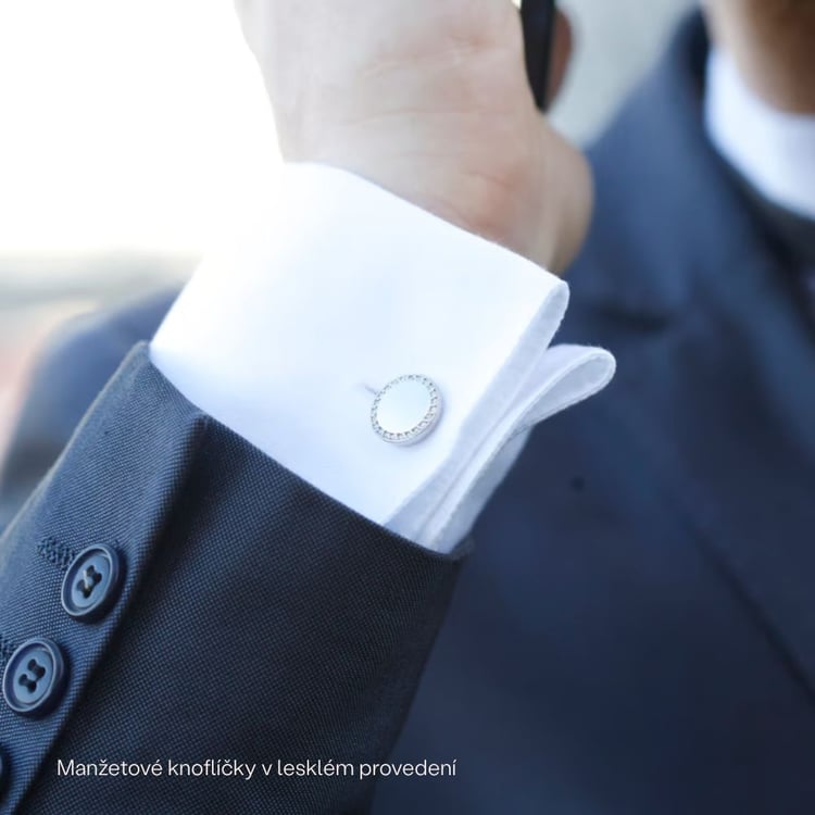 Platinové manžetové knoflíky 165851