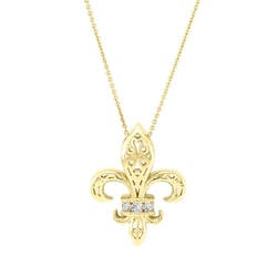 Liliový květ s diamanty v přívěsku Nayana