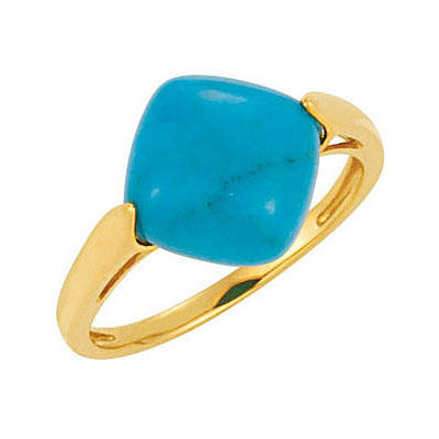 Zlatý prsten s tyrkysem