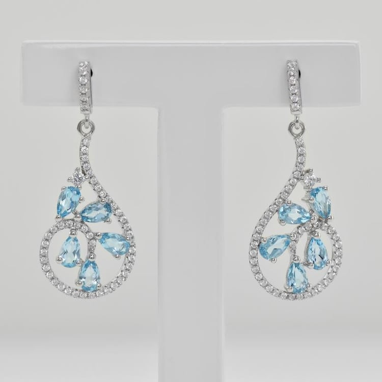 Topazove náušnice 20146