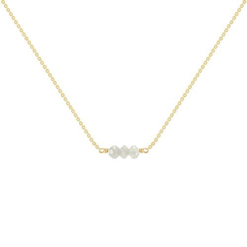 Zlatý choker s diamantovými korálky Xanadie
