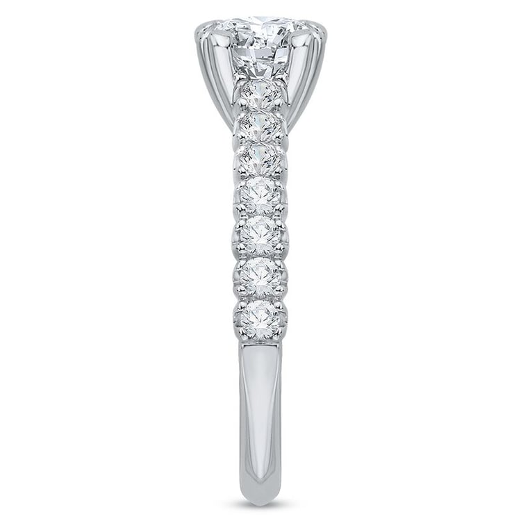 Zlatý zásnubní prsten plný diamantů 46276