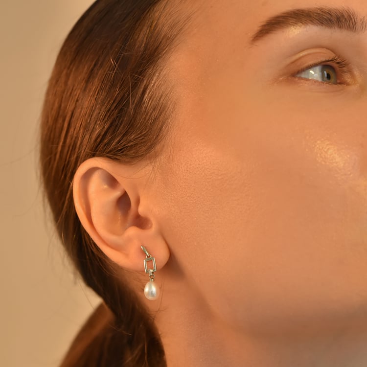 Perlové náušnice s diamanty Faatina 102491