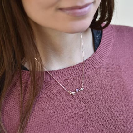 Náhrdelník s marquise turmalínem a diamanty Jandie