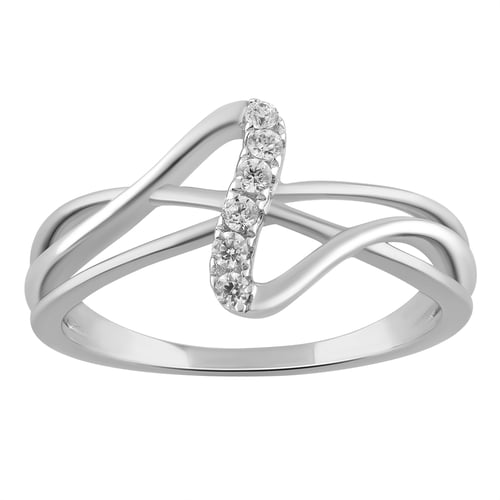 Zlatý prsten s lab-grown diamanty Emely