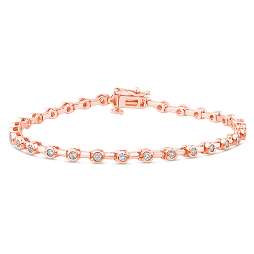 Romantický zlatý náramek s diamanty Joslyn
