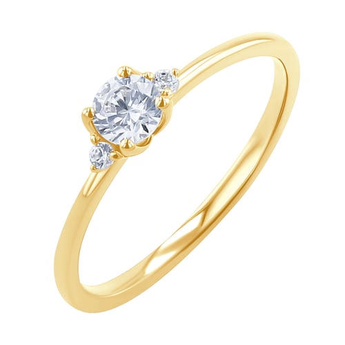 Zásnubní prsten s lab-grown diamanty Hye
