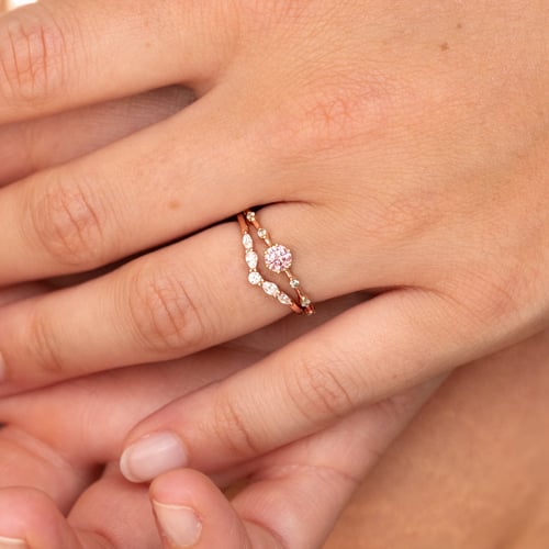 Vykrojený prsten s round, pear a marquise diamanty Craig