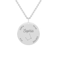 Stříbrný novorozenecký přívěsek s gravírem dle vaší volby Melody