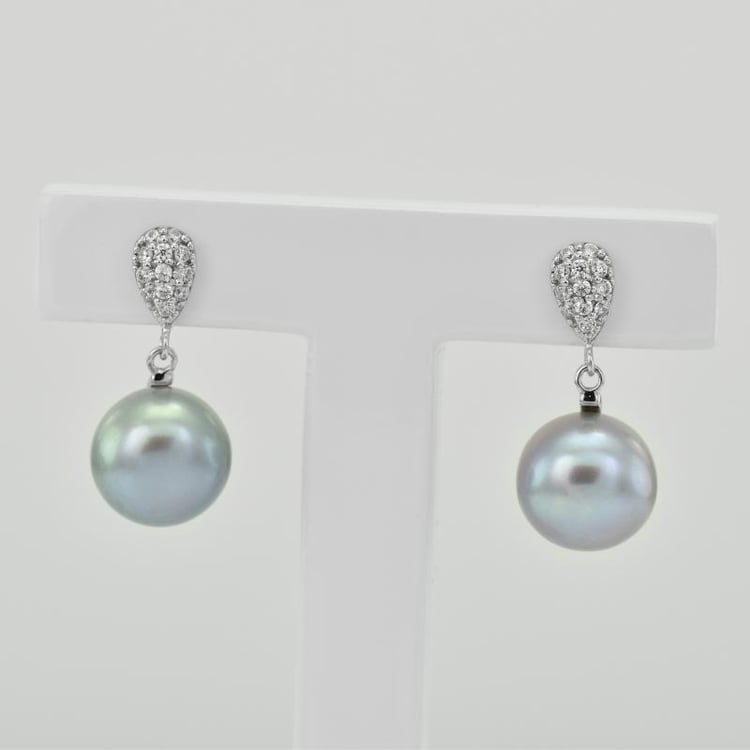 Visací náušnice s perlami 13096