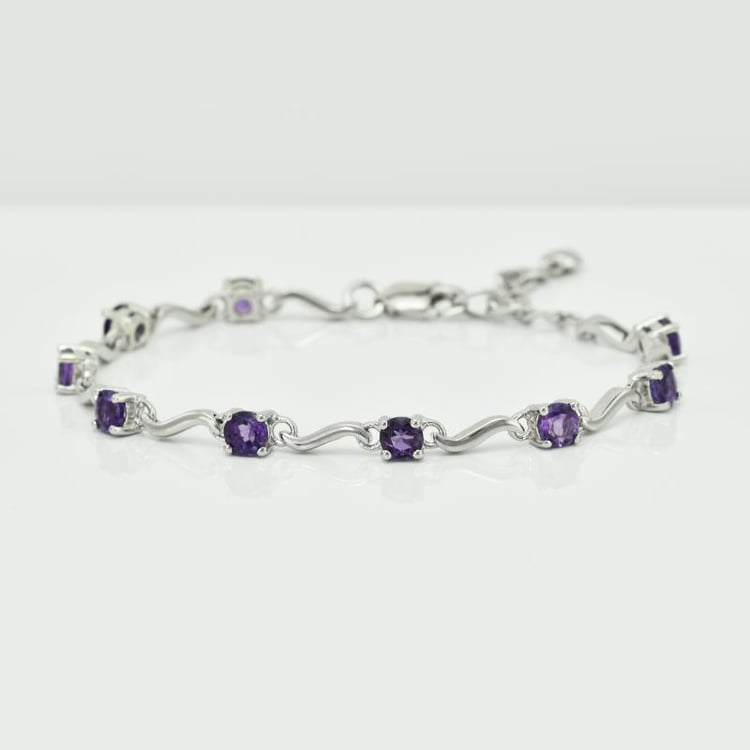 Náramek s ametysty 16724
