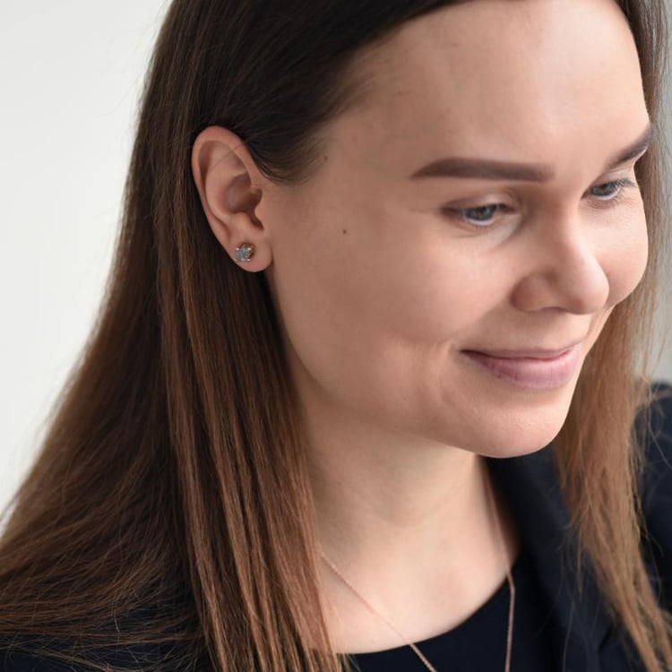 Zlaté náušnice s diamanty 52823