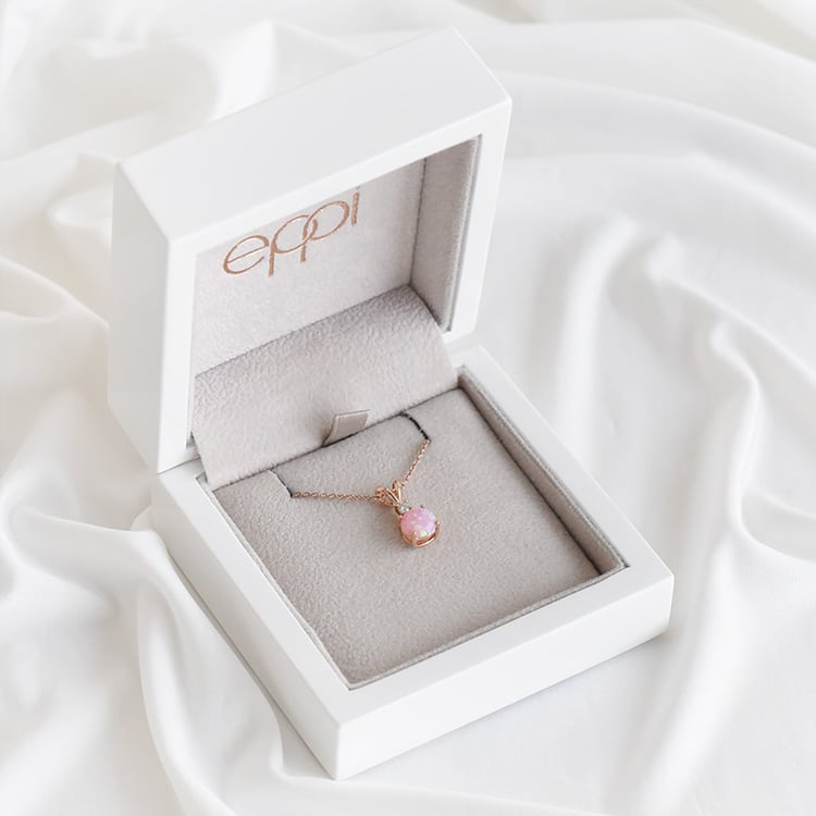 Přívěsek s růžovým opálem 93693