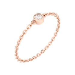 Minimalistický řetízkový prsten s diamantem Jalo